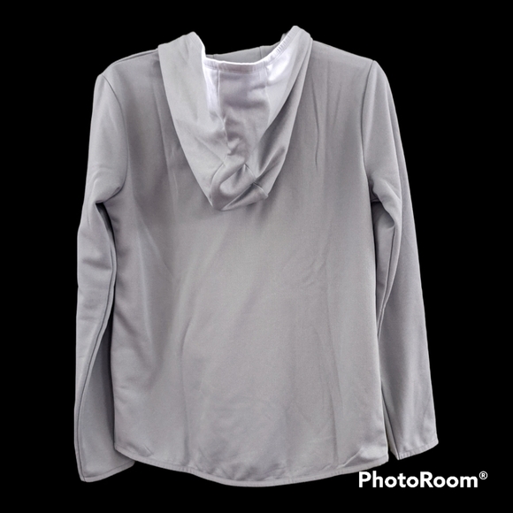 NEW Under Armour Big Logo Loose Fit Gray hoodie Size XS - Picture 2 of 7